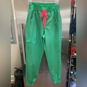 Figs Technical Collection Green Zamora High-waisted jogger Scrub Pants